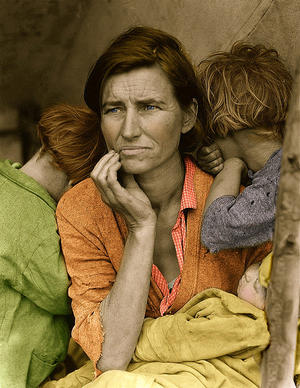 Migrant Mother With Color